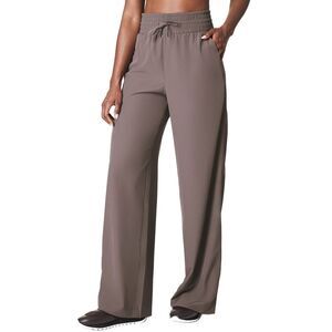 Spanx® Womens  On The Move Wide Leg Pant, Grey